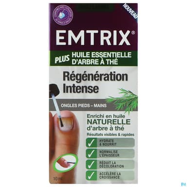 Emtrix Plus Regeneration Intense Vernis Ongles Abimes Huile Essentielle Arbre A The 10ml