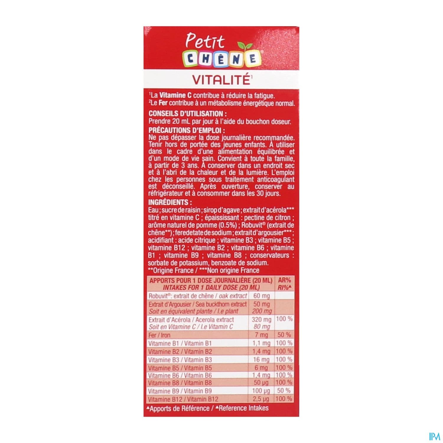 Petit Chene Vitalite 125ml