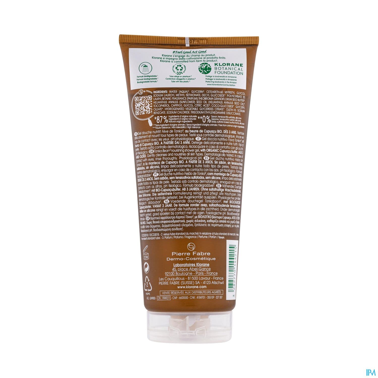 KLORANE GEL DCH FEVE TONKA 200ML