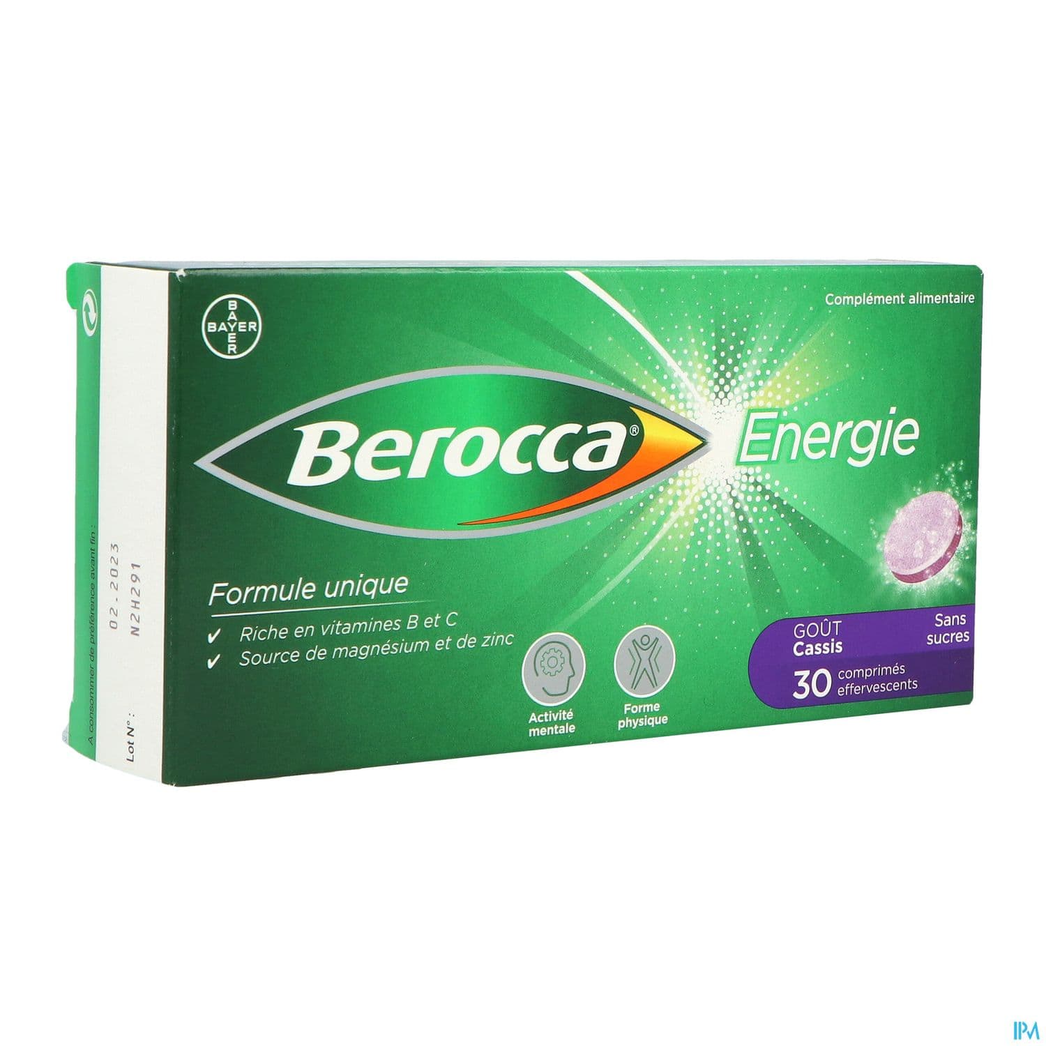 Berocca Energie Cassis Comprime Effervescent 30