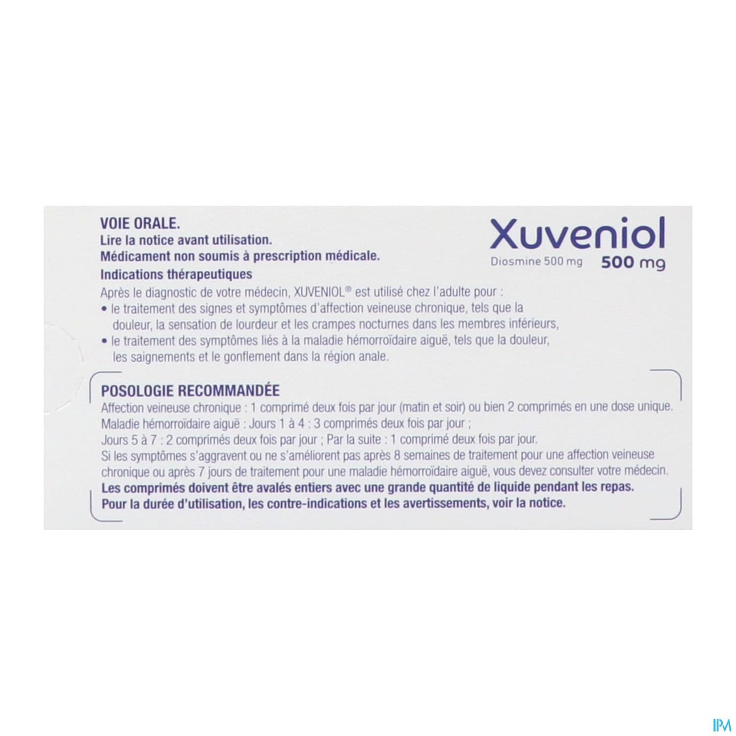 Xuveniol 500mg Comprime Pellicule 60