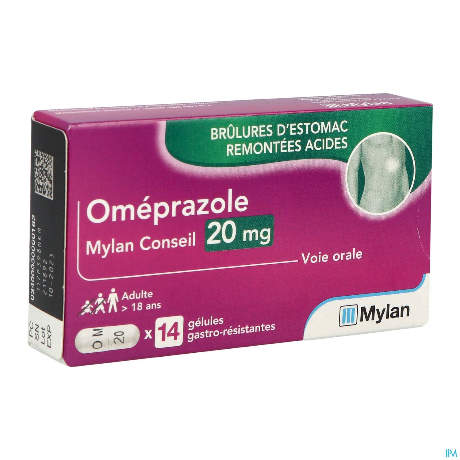 OMEPRAZOLE 20MG VTS CONS GEL 14