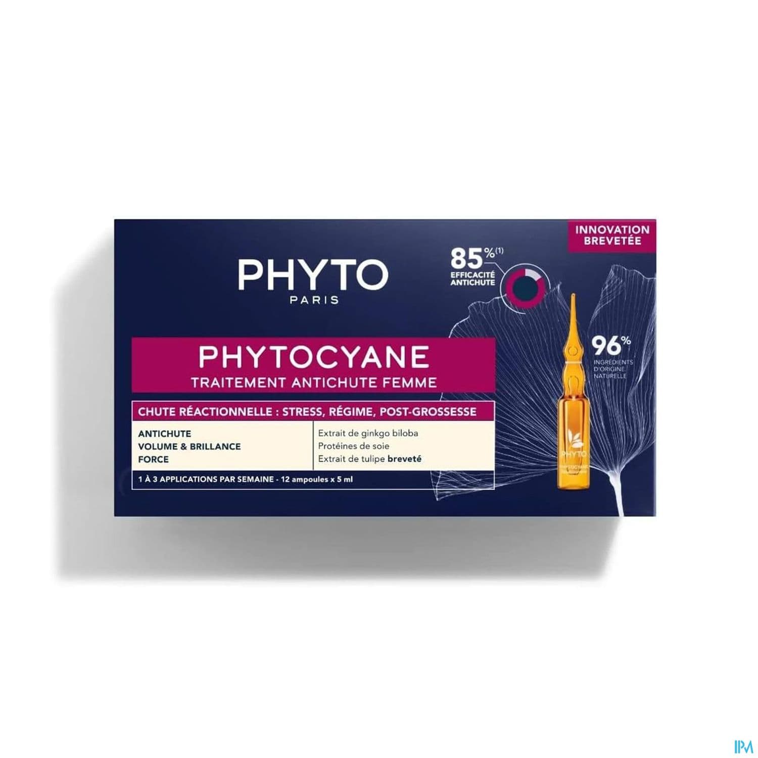 Phytocyane Traitement Antichute Femme Chute Reactionnelle 5ml X12