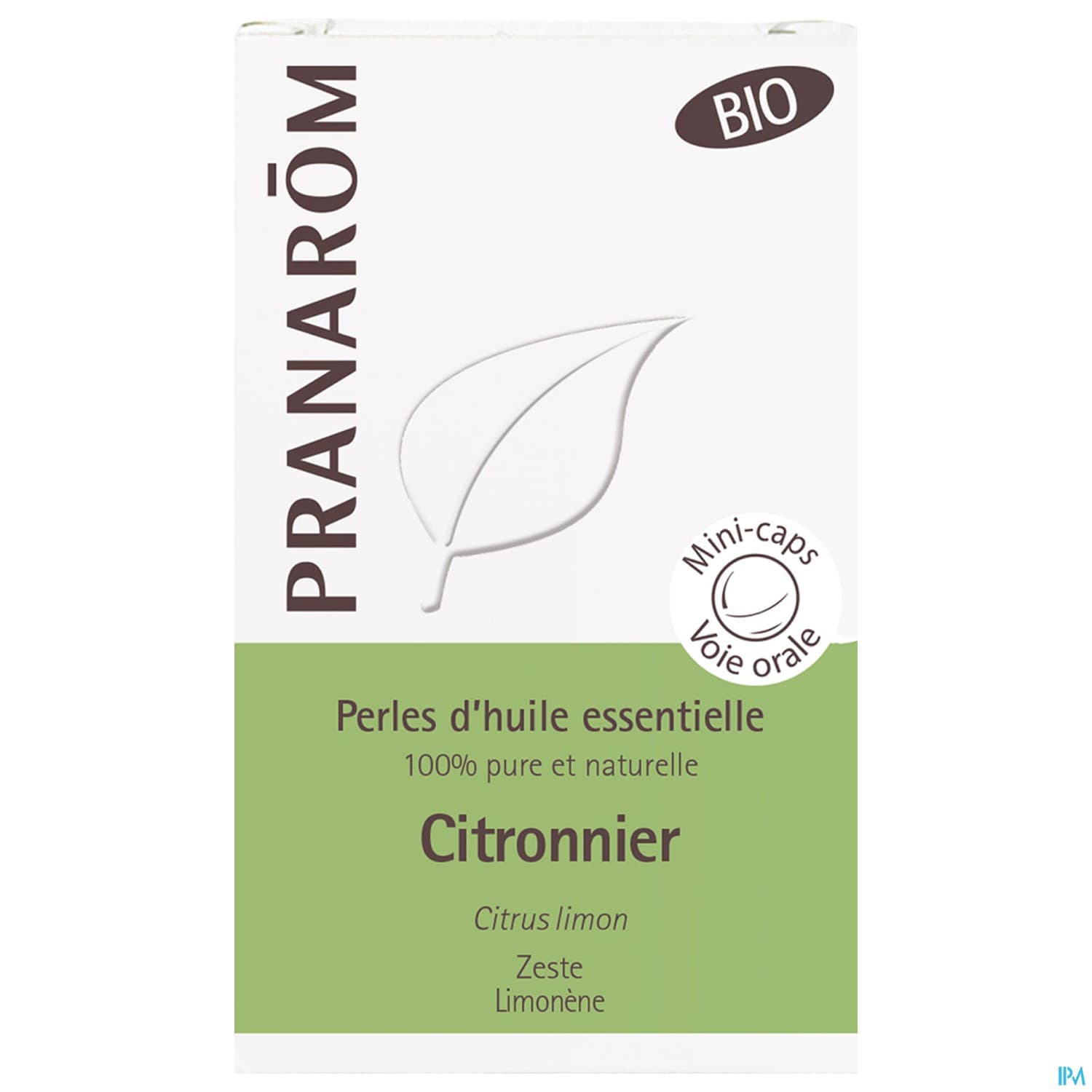Pranarom Perles Huile Essentielle Citronnier Zeste Bio Capsule 60