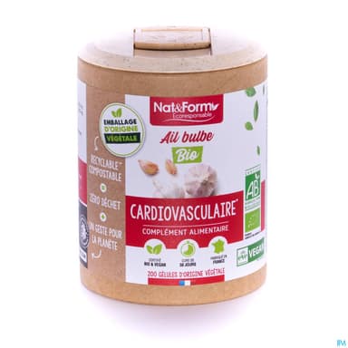 Nat Et Form Ecoresponsable Ail Bulbe Bio Gelule Vegetale 90