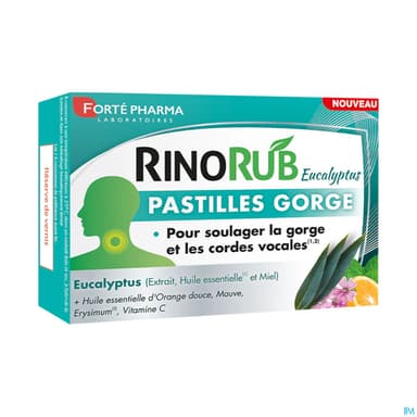 Forte Pharma Rinorub Pastilles A Sucer Gorge 20