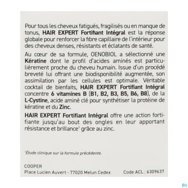 Oenobiol Hair Expert Fortifiant Integral Comprime 60