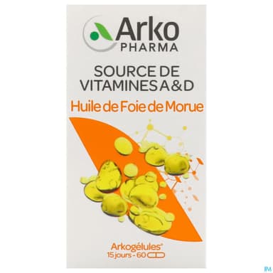 ARKOG HUILE FOIE MOR CAPS 60