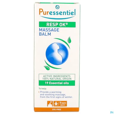 Puressentiel Baume De Massage Resp Ok Aux 19 Huile Essentielle 50ml