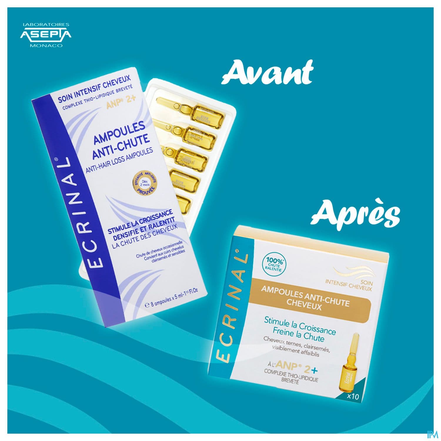 Ecrinal Capillaire Ampoules Antichute A l'anp2+ 5ml X10