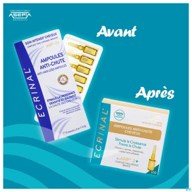 Ecrinal Capillaire Ampoules Antichute A l'anp2+ 5ml X10