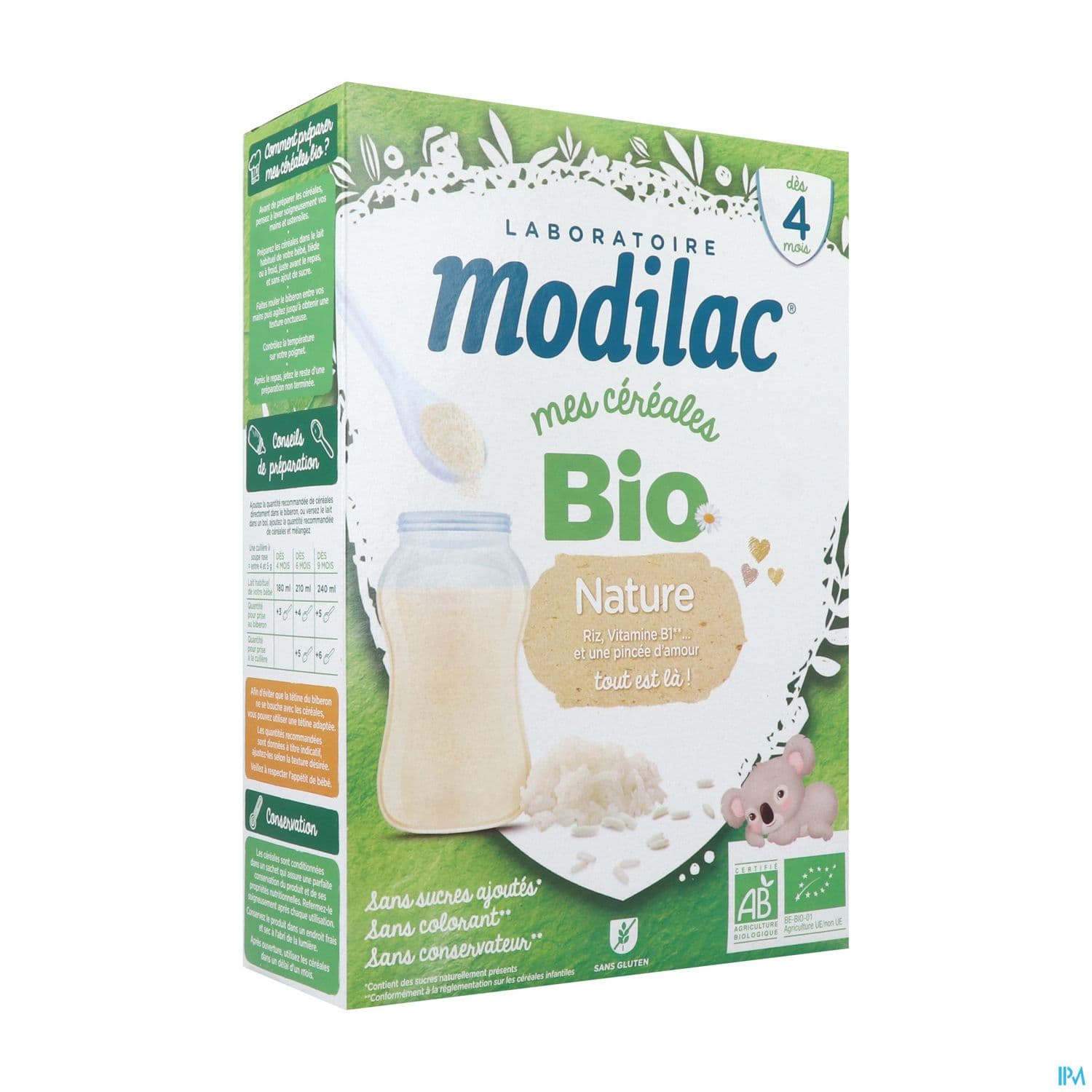 Modilac Cereales Bio Nature +4mois 250g