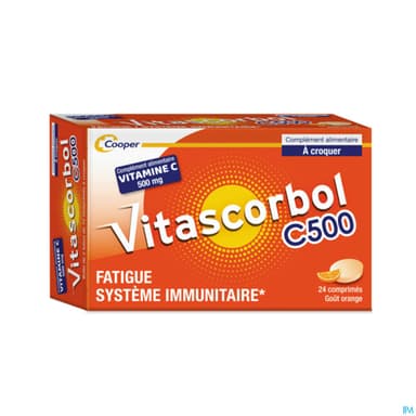 Cooper Vitascorbol Vitamine C500 Comprime A Croquer 24