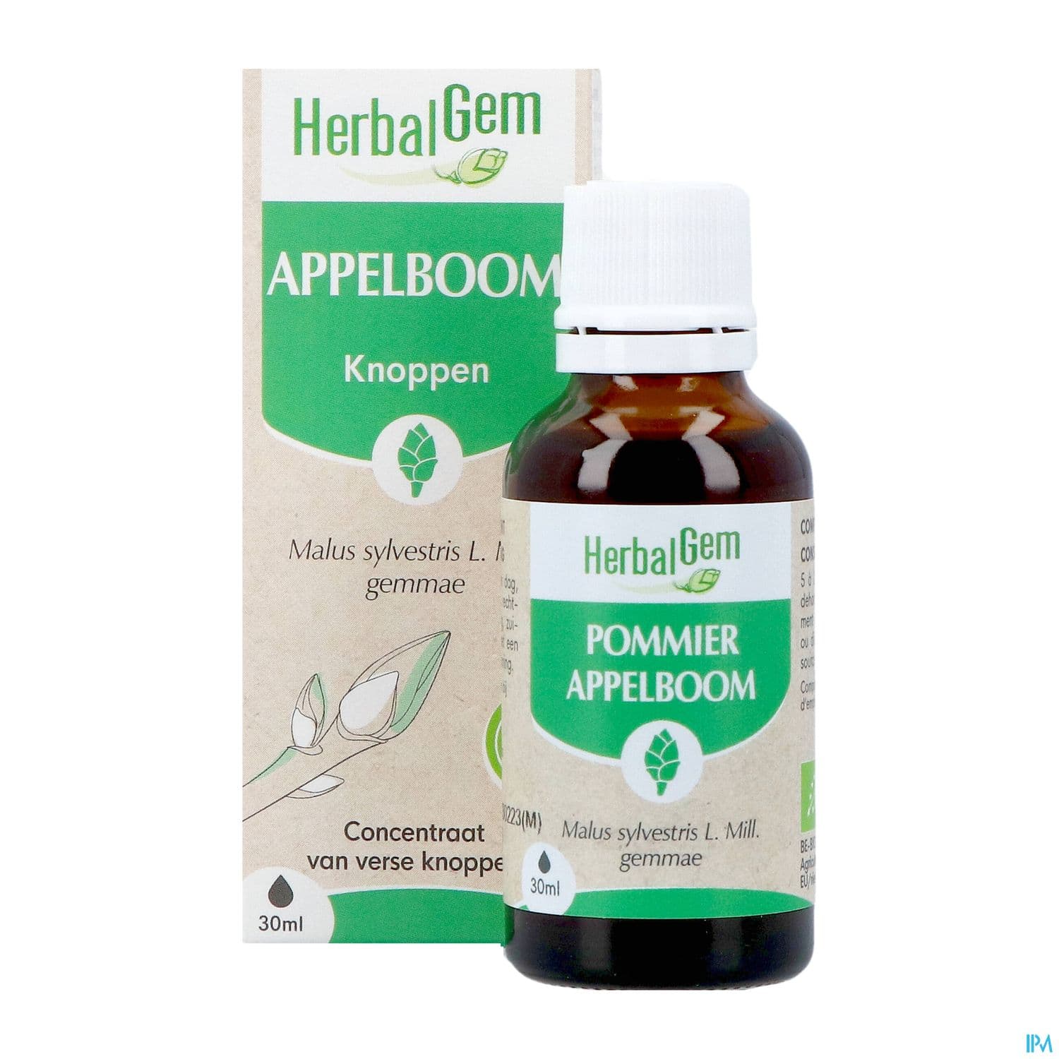Herbalgem Pommier Bourgeon Macerat Glycer Bio 30ml
