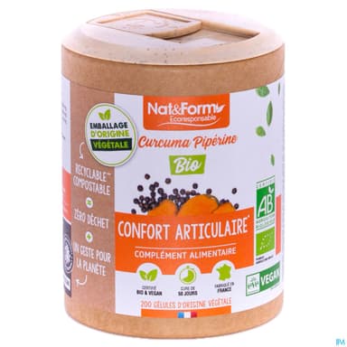 NAT&FORM ECO CURCUM/PIP BIO GELU90