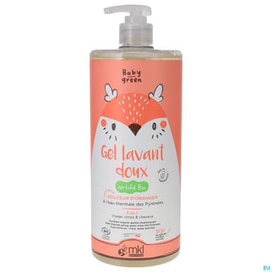 Mkl Green Nature Baby Green Gel Lavant Doux Bio 1l