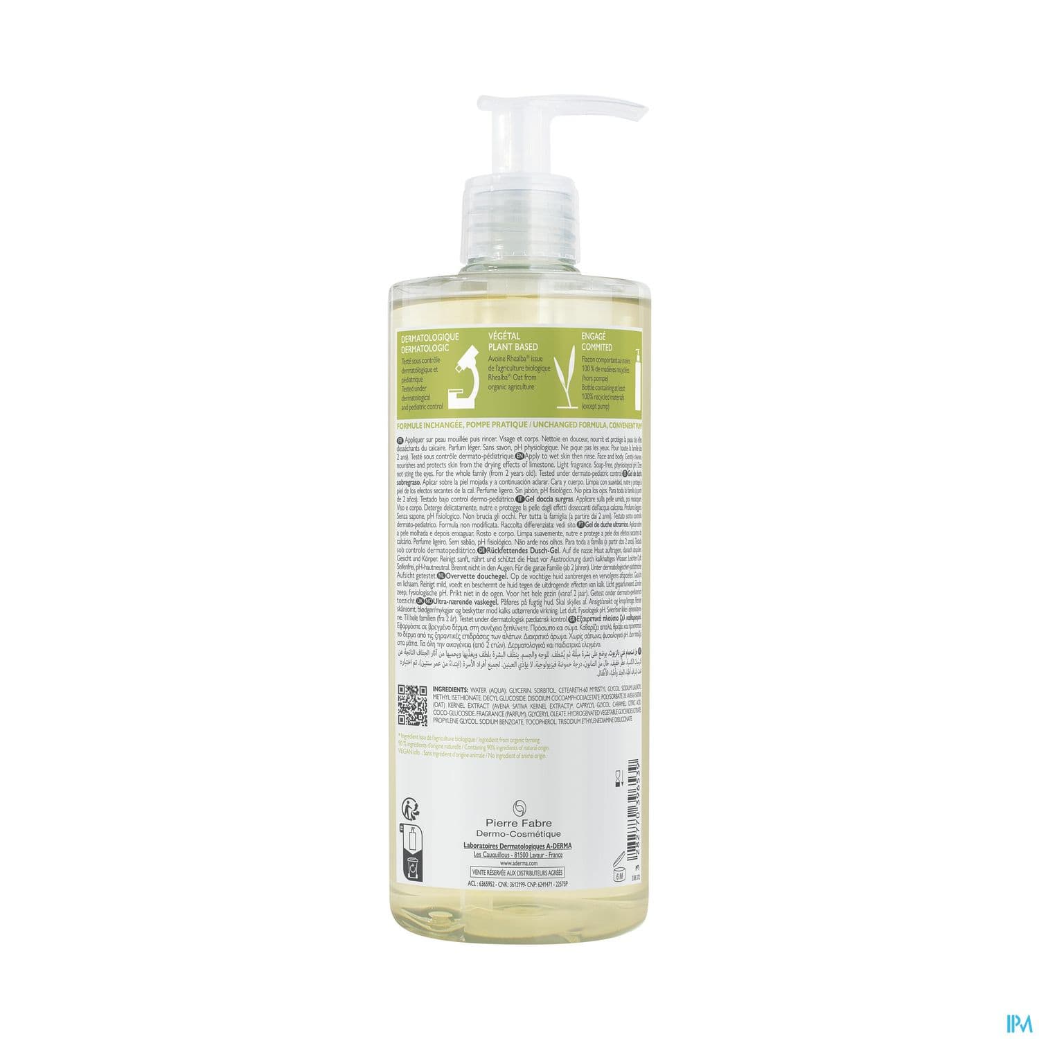 A-DERMA GEL DCH SURGRAS 500ML