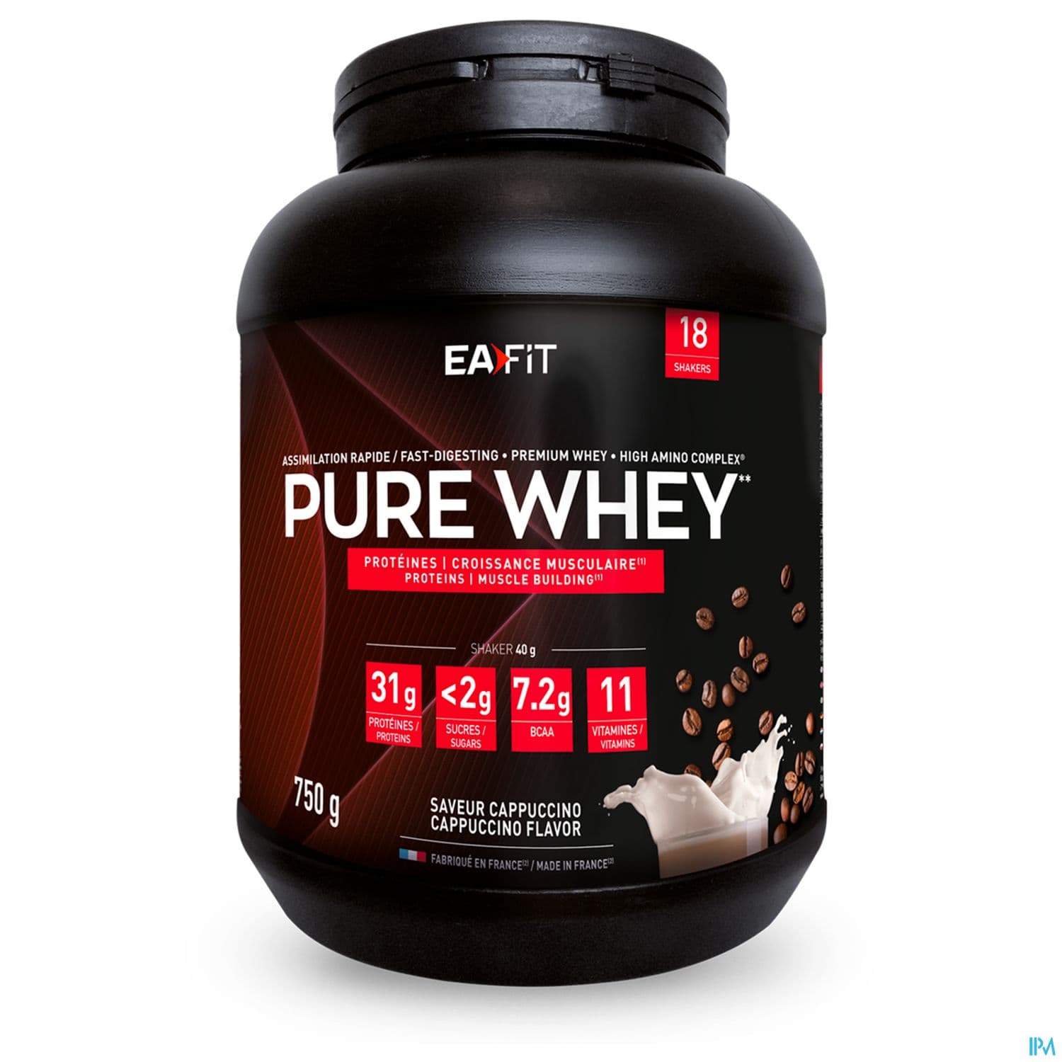 Eafit Pure Whey Poudre Pour Boisson Capuccino 750g