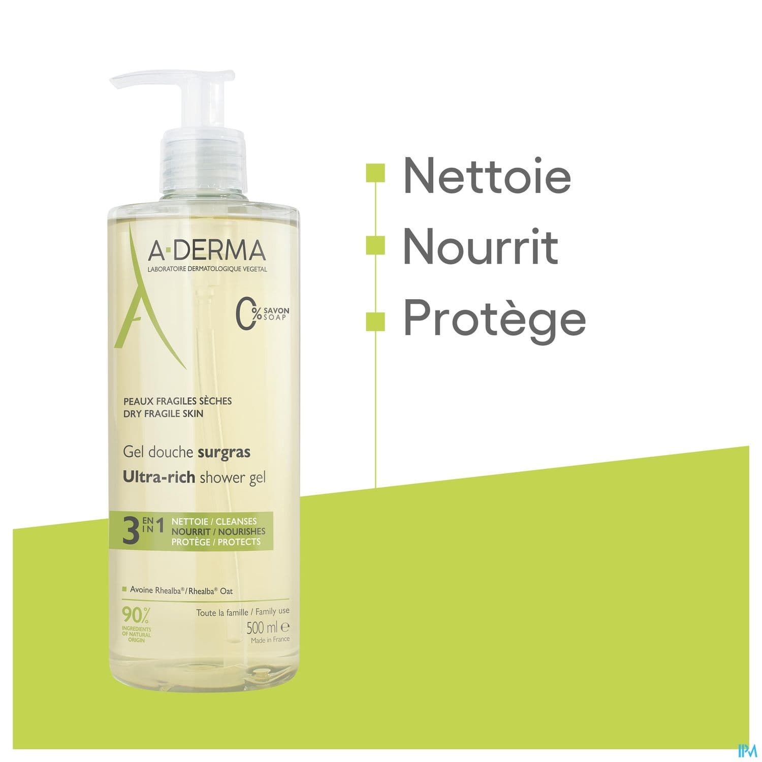 A-DERMA GEL DCH SURGRAS 500ML