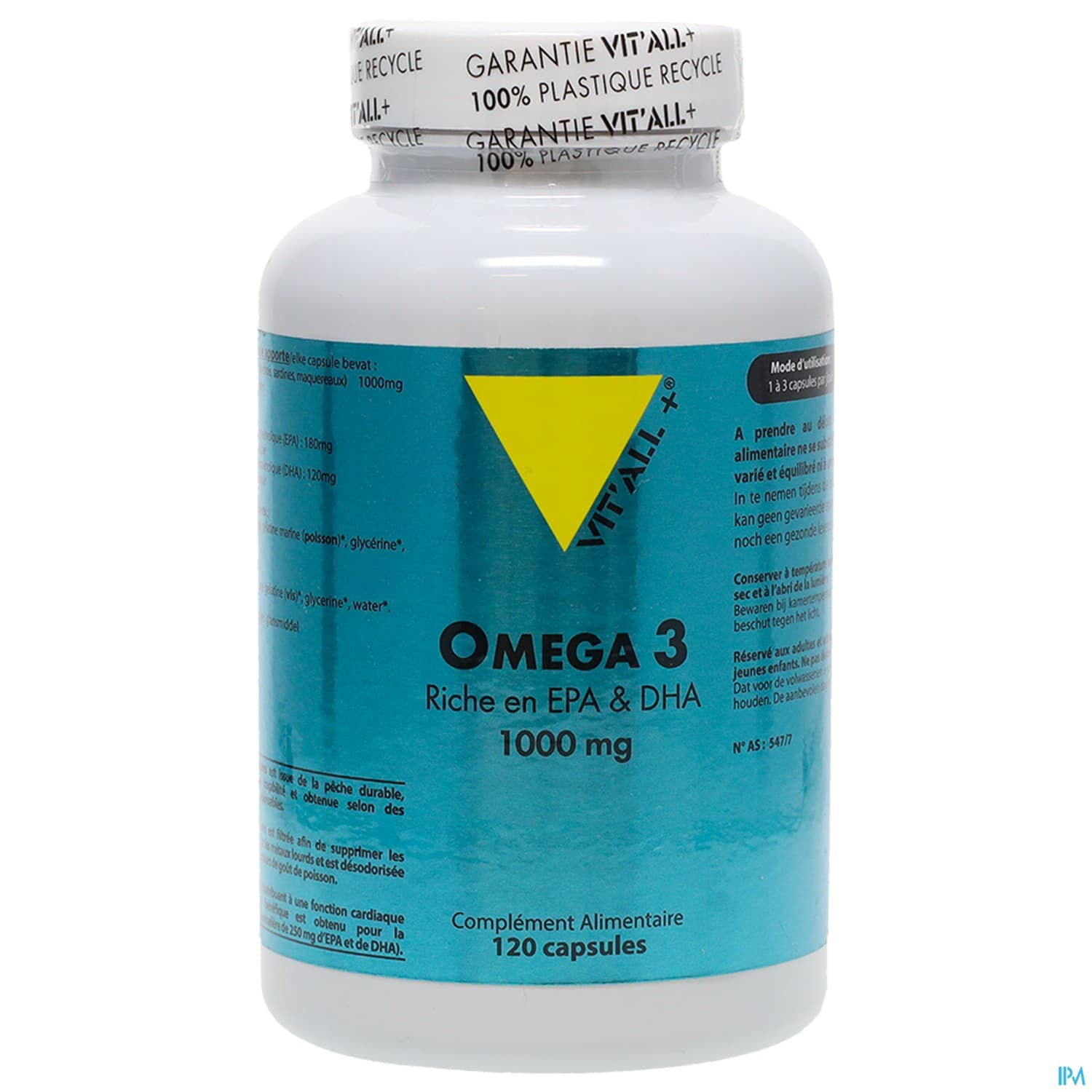 VIT ALL+ OMEGA 3 VEG 1000MGCAPS120