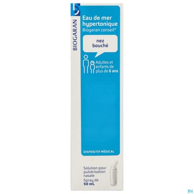 Biogaran Conseil Eau Mer Hypertonique Spray 50ml