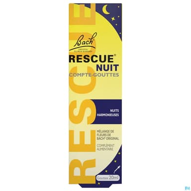 Rescue Bach Nuit Compte Gouttes 20ml