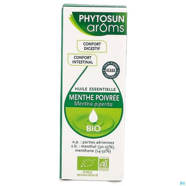 Phytosun Aroms Huile Essentielle Menthe Poivree Bio 10ml
