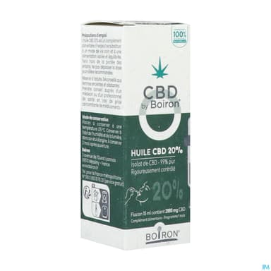 CBD BY BOIRON HUILE 20% 15ML