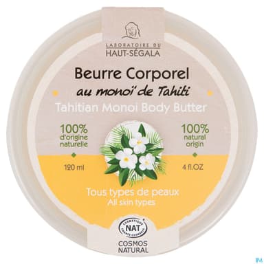 Laboratoire Du Haut-segala Beurre Corporel Monoi De Tahiti Biologique 120ml