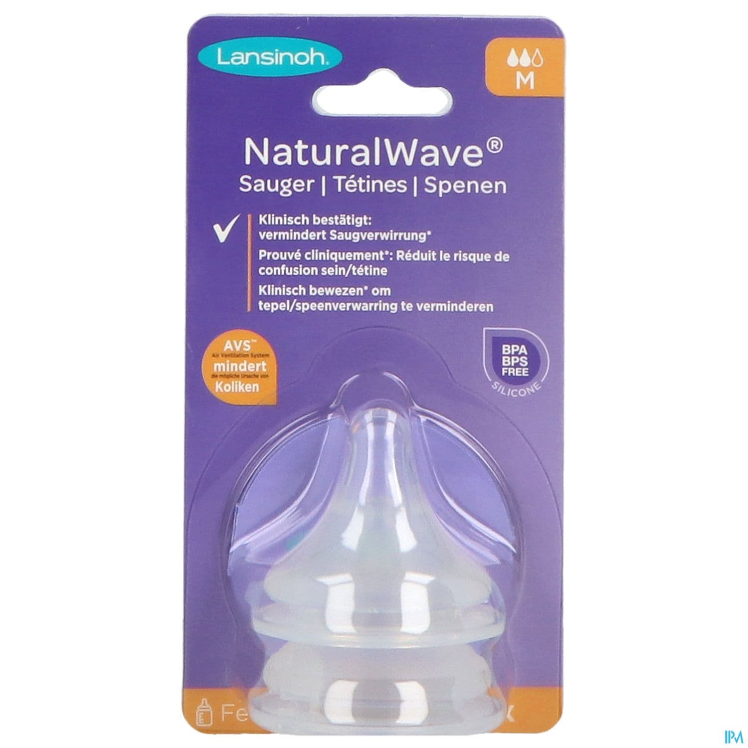 LANSINOH TETINE NATUREL WAVE MOY 2