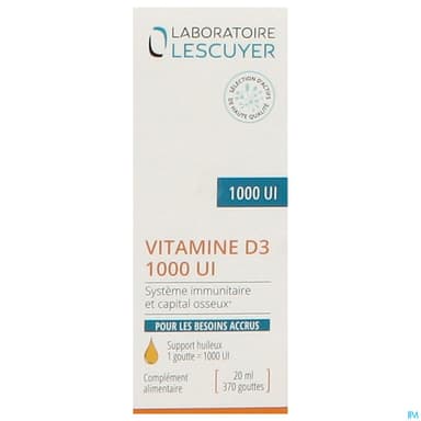 VITAMINE D3 1000 UI LESCUYER 20ML