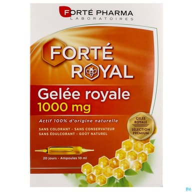 Forte Pharma Forte Royal Gelee Royale 1000mg Ampoule 10ml 20