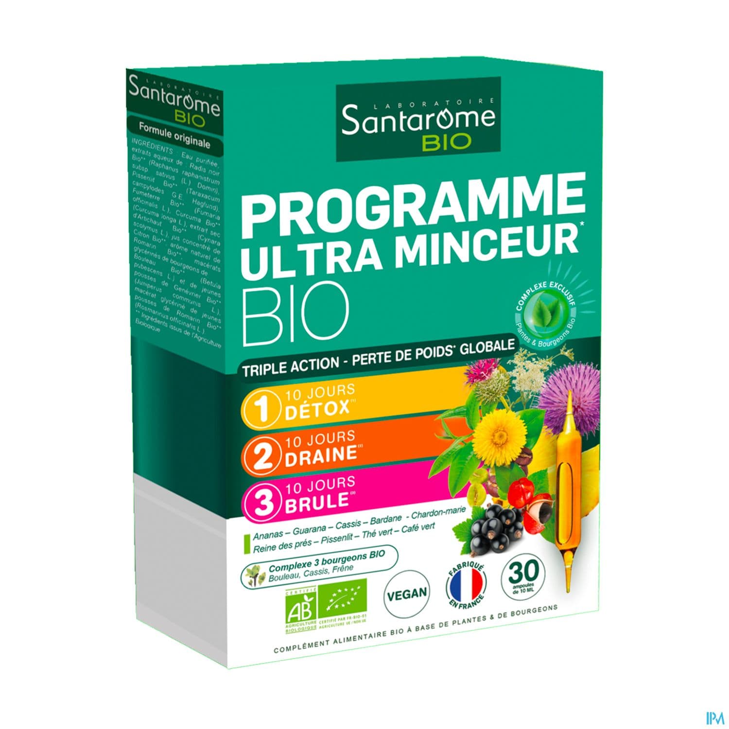 Santarome Bio Programme Ultra Minceur Ampoule Buvable 10ml 30