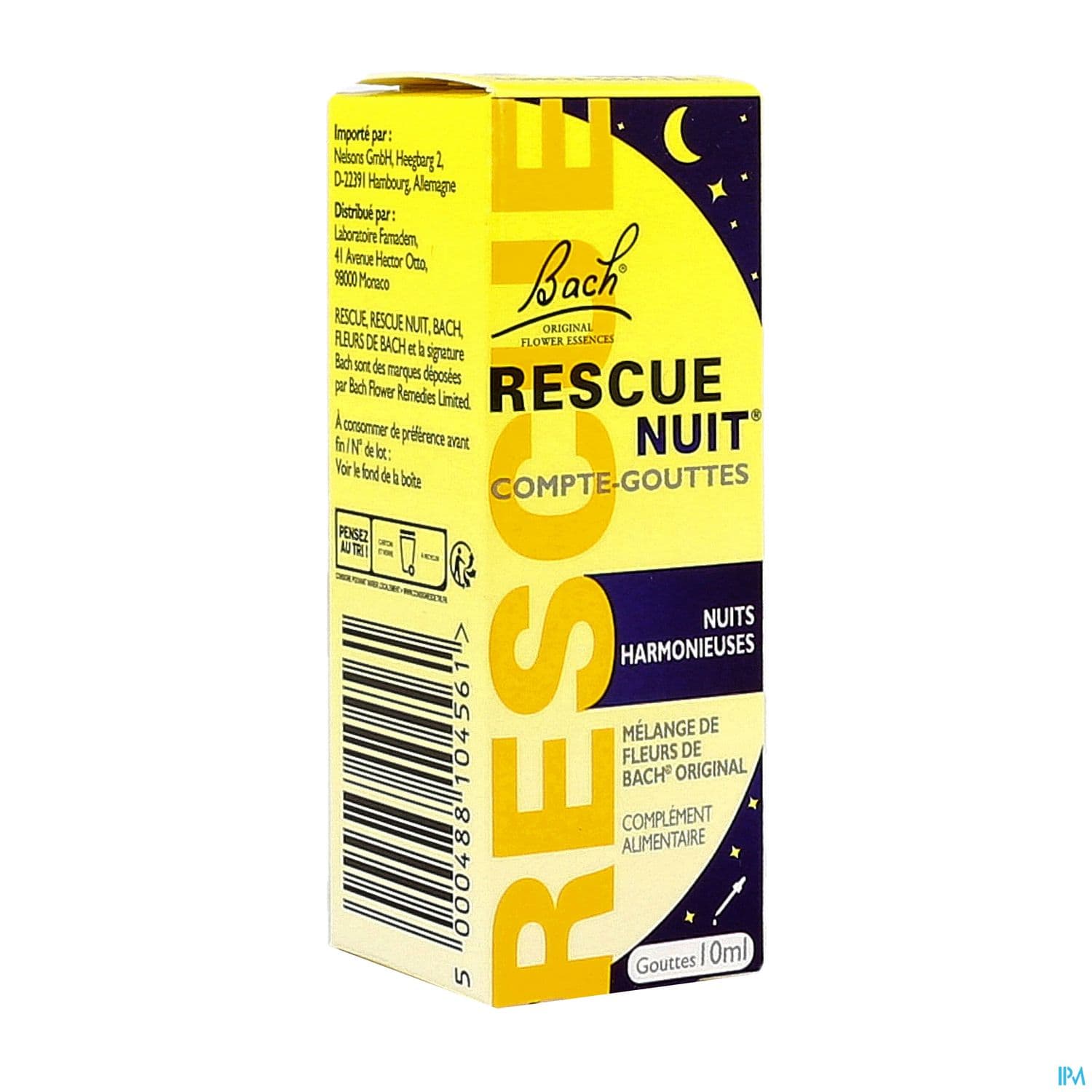 Rescue Bach Nuit Compte Gouttes 10ml