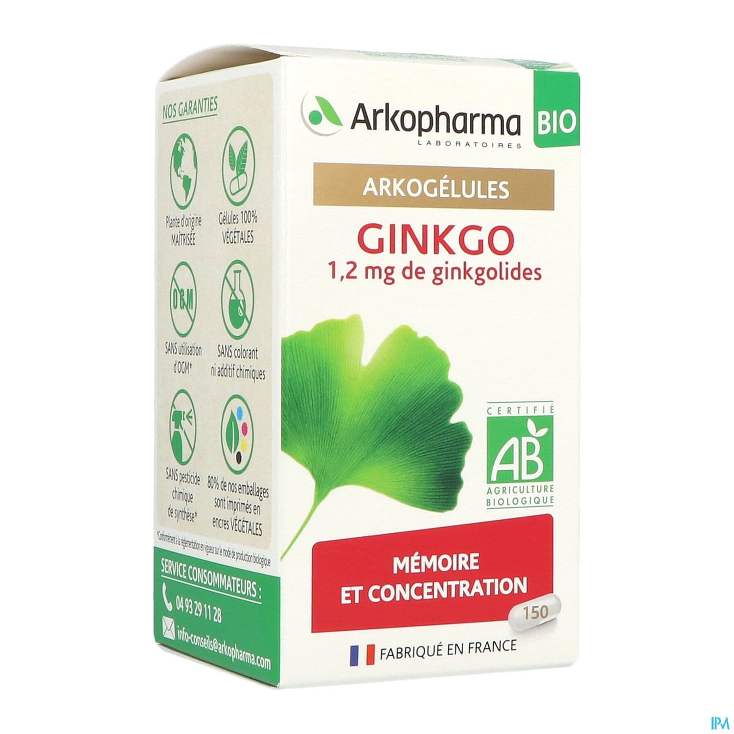 Arkogelules Ginkgo Bio Caps 150