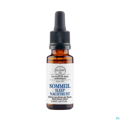Elixirs Co Les Fleurs De Bach Sommeil Bio Gouttes 20ml