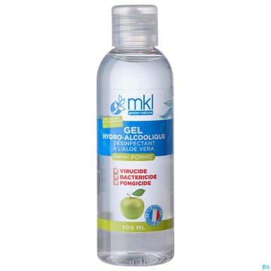 Mkl Green Nature Gel Hydroalcoolique Pomme 100ml