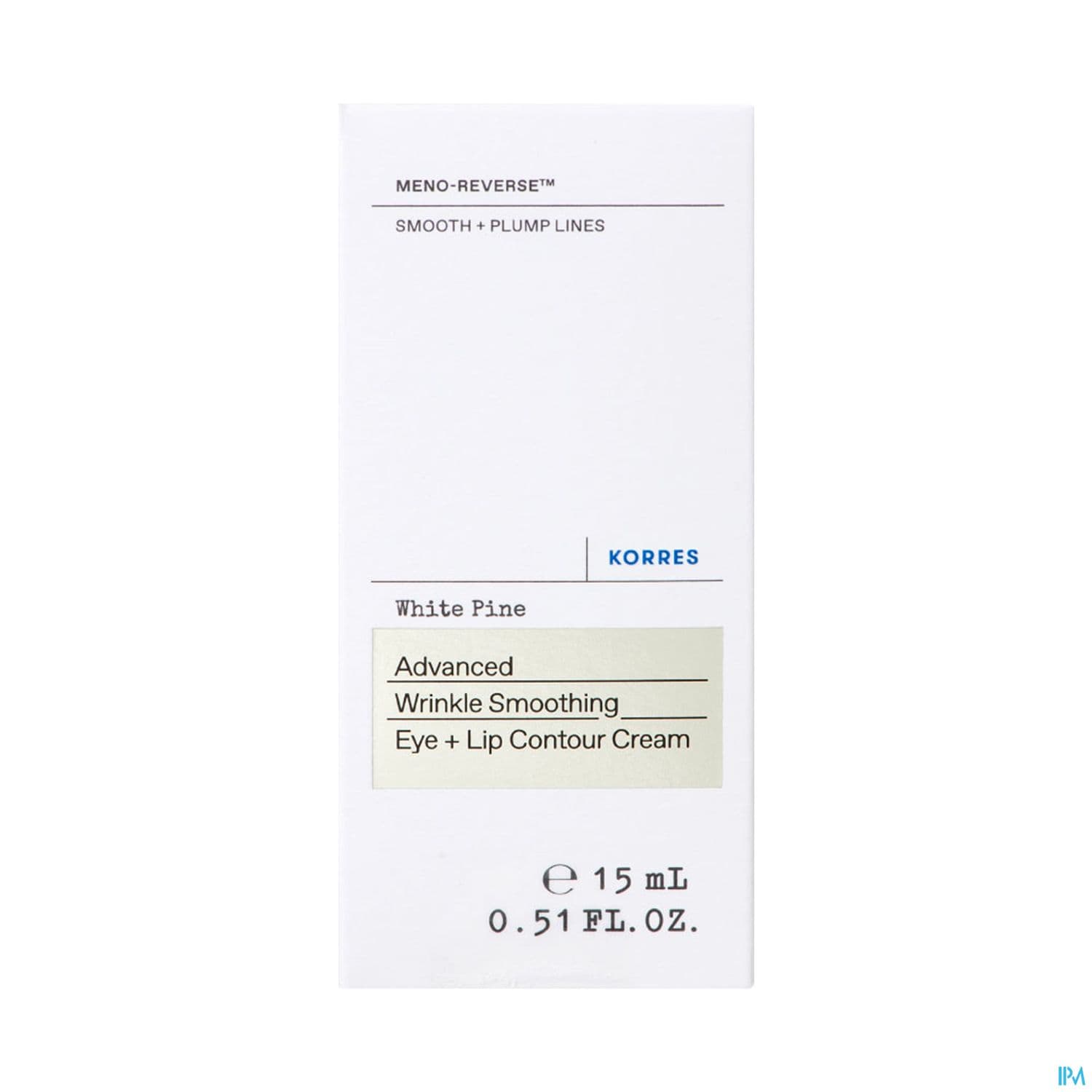 Korres Pin Blanc Contour Des Yeux Et Levres 15ml — Pharmacie Cannes Riviera