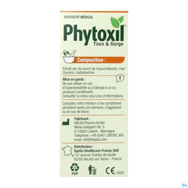 Phytoxil Toux Gorge Sirop 100ml