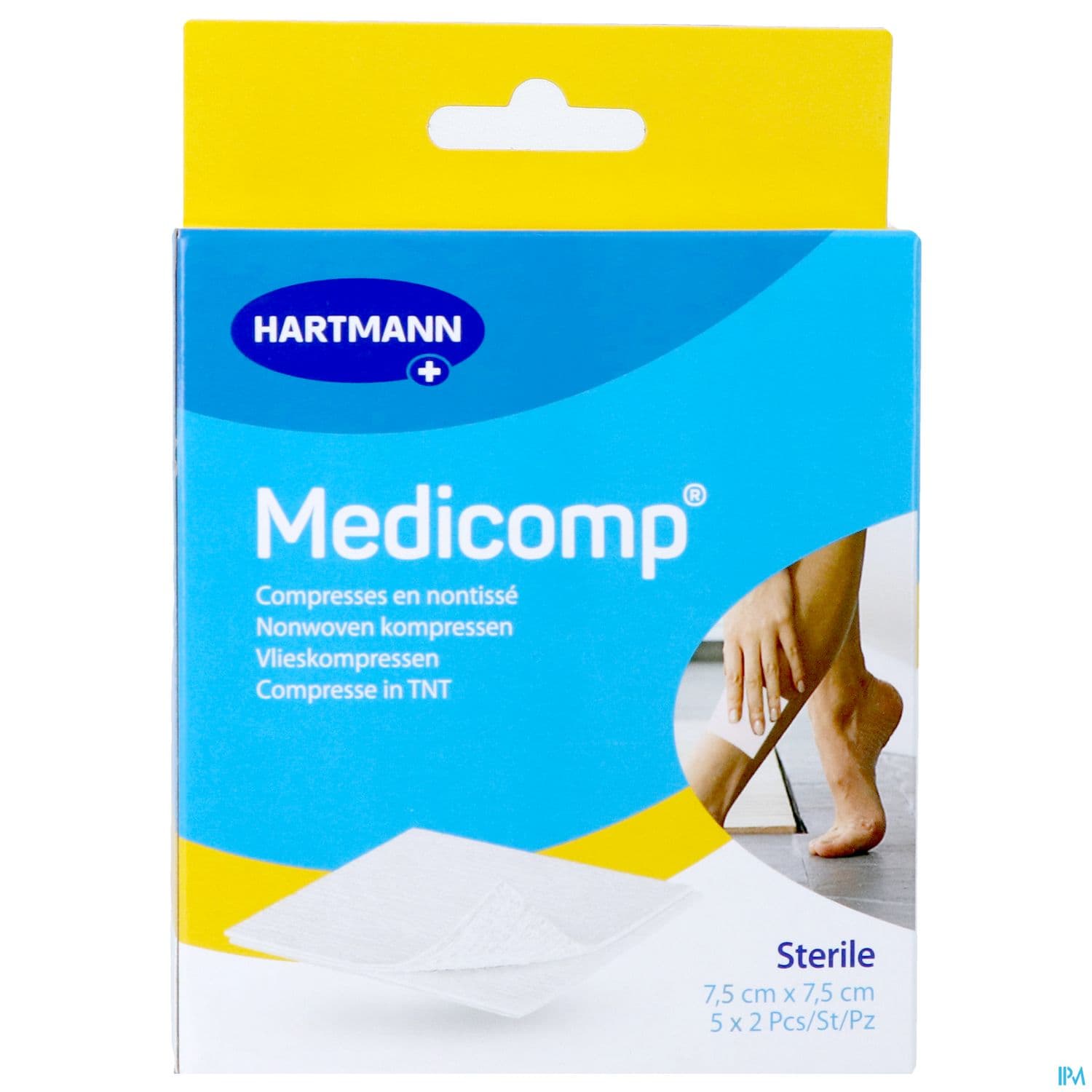 Hartmann Medicomp Compresse 7cm5 X 7cm5 Sachet 2 X5