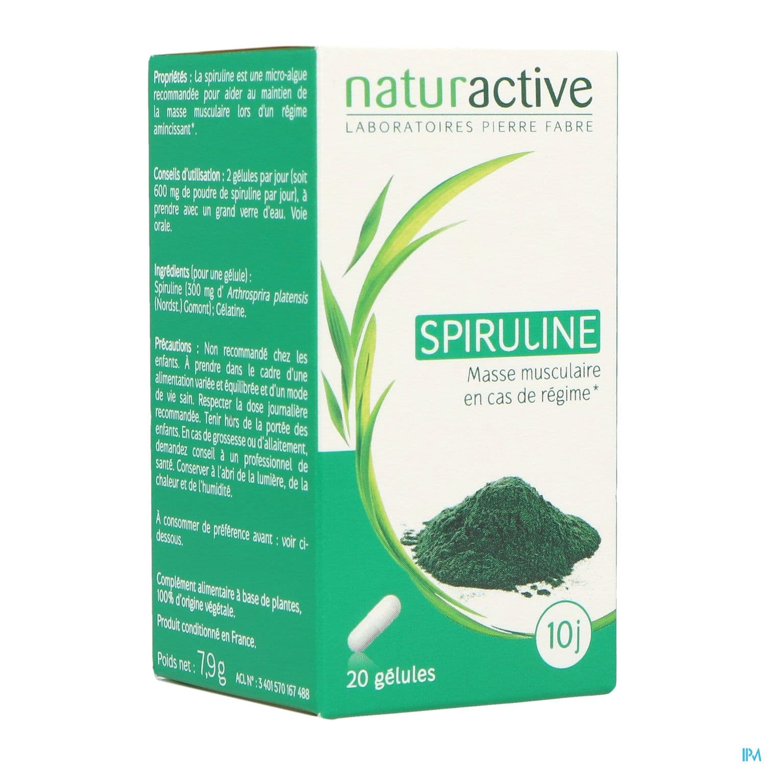 Naturactive Spiruline Gelule 20