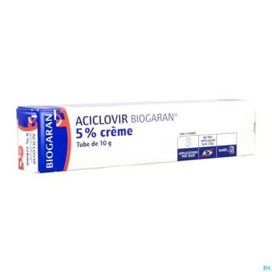Aciclovir Biogaran 5% Creme 10g