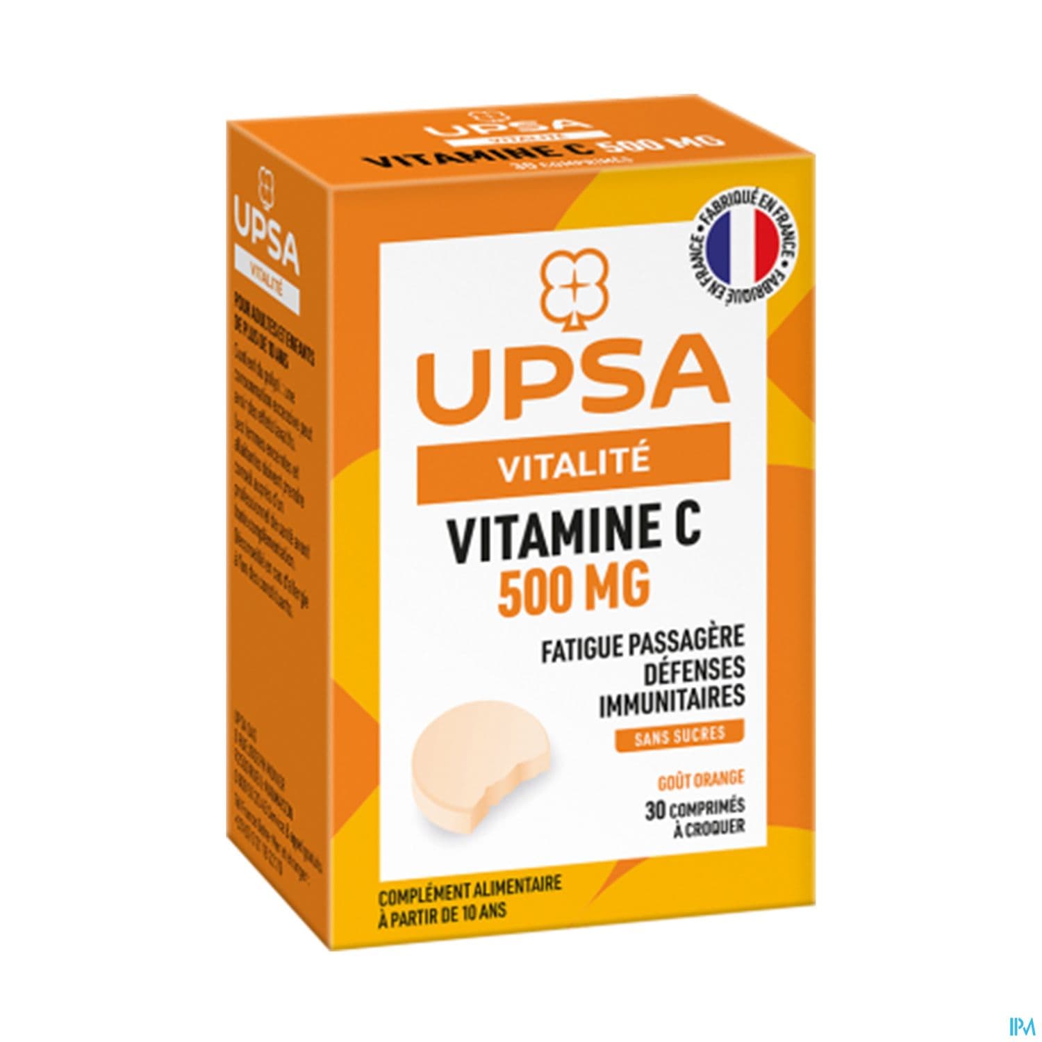 VIT C 500MG UPSA CPR CROQ 15 X2