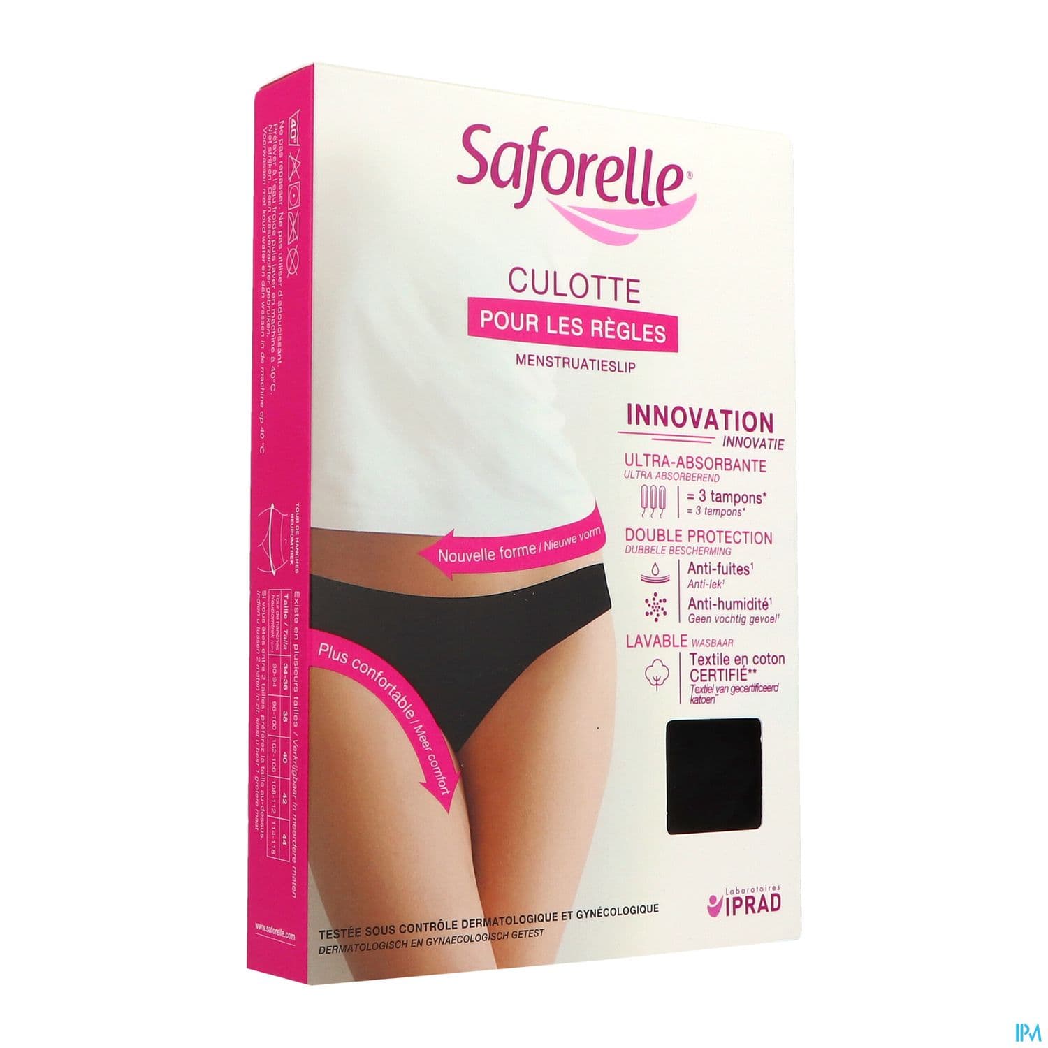 SAFORELLE CULOTTE ABSORB NOIR TL