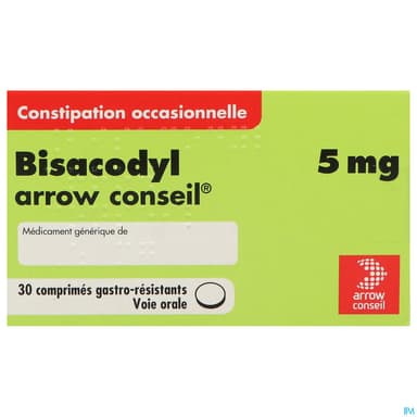 Bisacodyl Arrow Conseil 5mg Comprime Gastroresistant 30