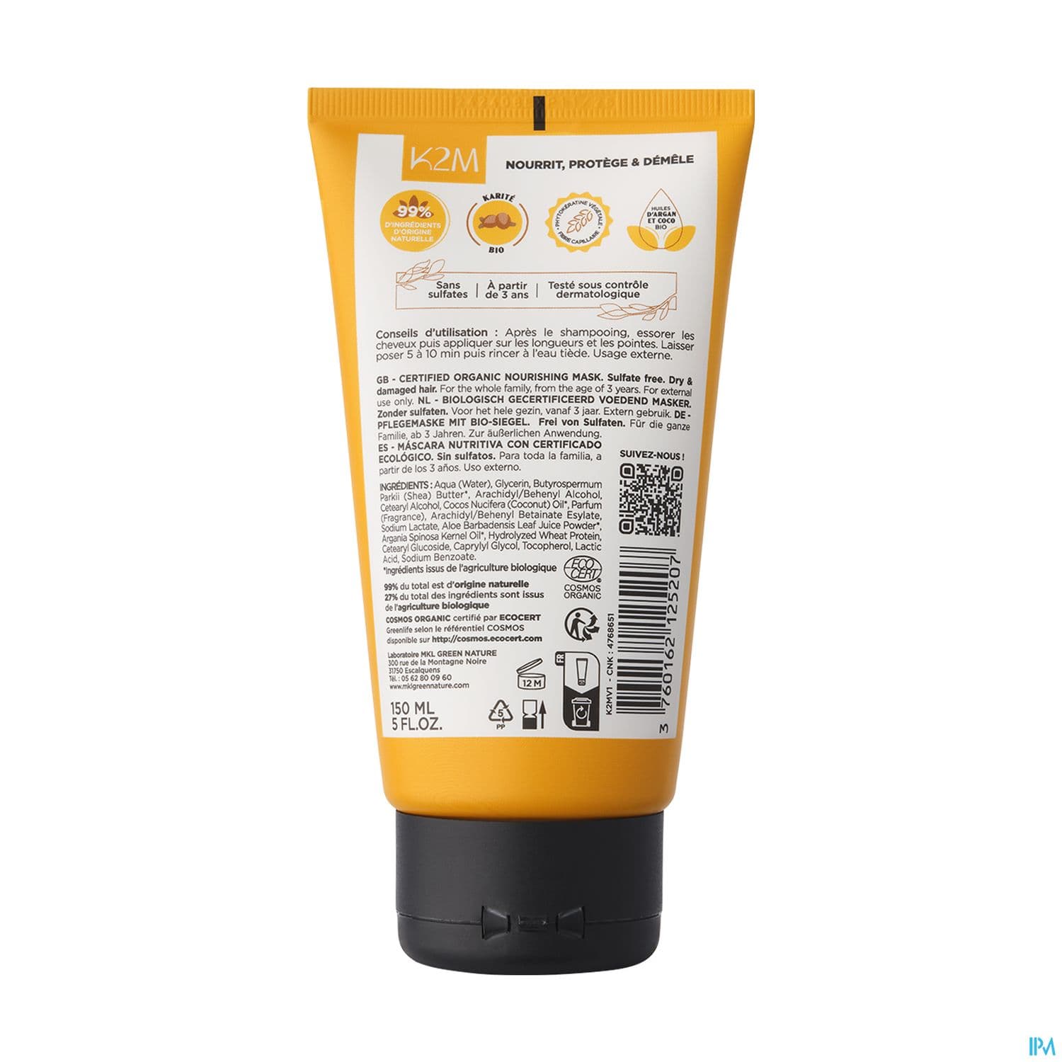 MKL MASQ NUTRITION BIO 150ML