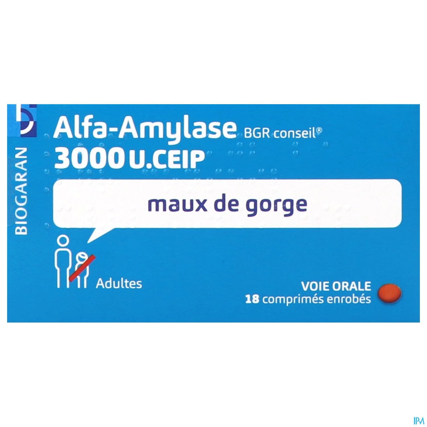 Alfa Amylase Bgr Conseil 3000u Ceip Comprime Enrobe 18