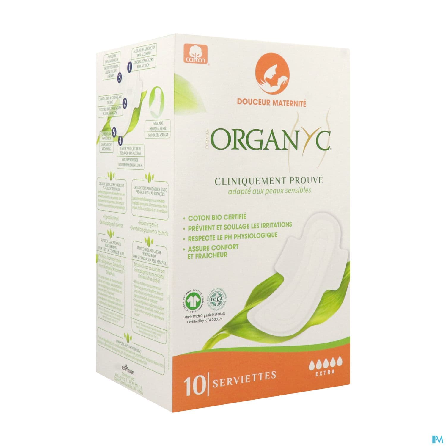 Organyc Serviette Max Douceur Maternite 10