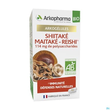 Arkopharma Arkogelules Shiitake Maitake Reishi Bio Gelule 40
