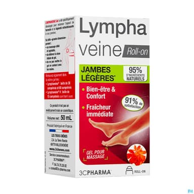 3C PHARMA LYMPHAVEINE ROLL-ON 50ML